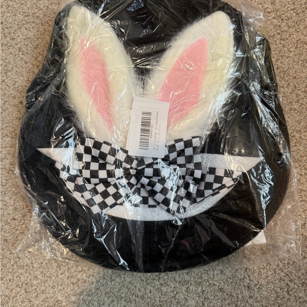 Alice in Wonderland White Rabbit Bunny Ears and hat with accessories.